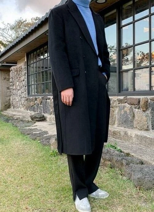 Long Winter Wool Coat