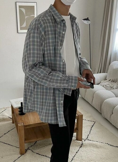 Plaid Casual Long Sleeve Shirt