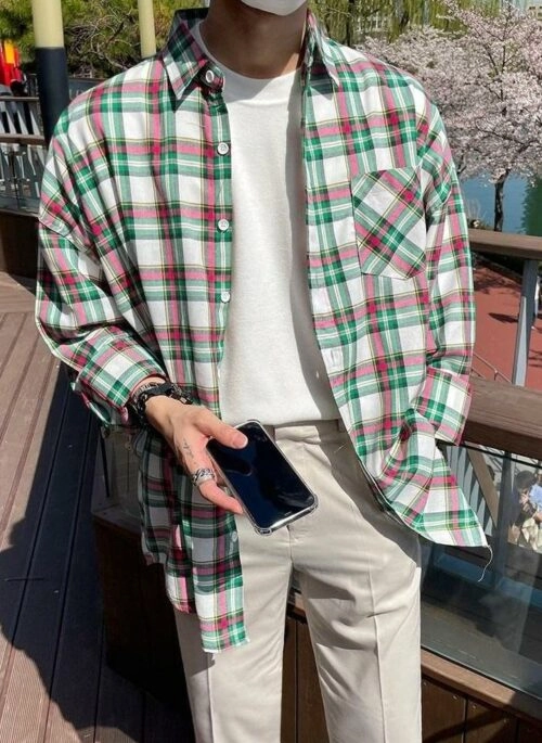 Plaid Long Sleeve Casual Shirt