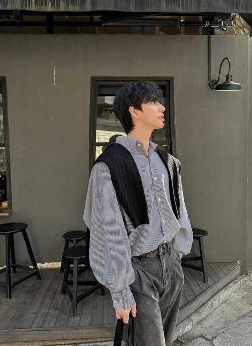 Striped Casual Long Sleeve Shirt