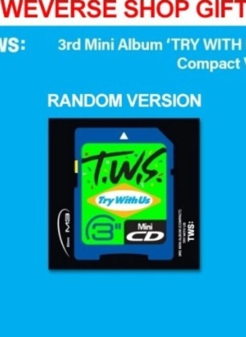 TWS 3rd Mini Album – TRY WITH US | Compact, Random version, Weverse Shop Gift