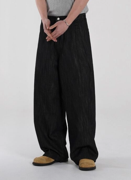 Trendy Loose Fit Wideleg Jeans