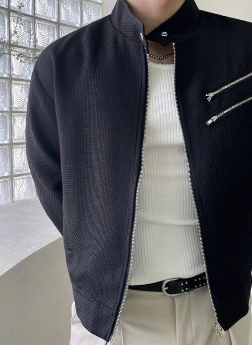 Trendy Short Stand Collar Jacket