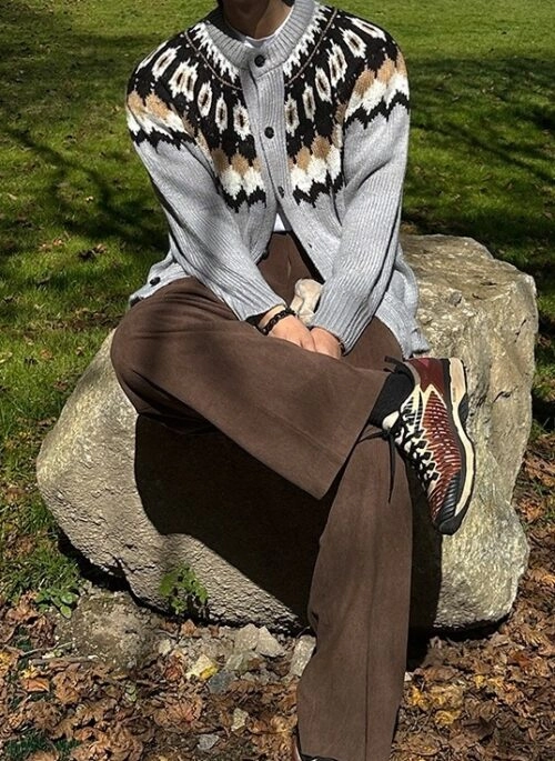 Vintage Relaxed Fit Casual Trousers