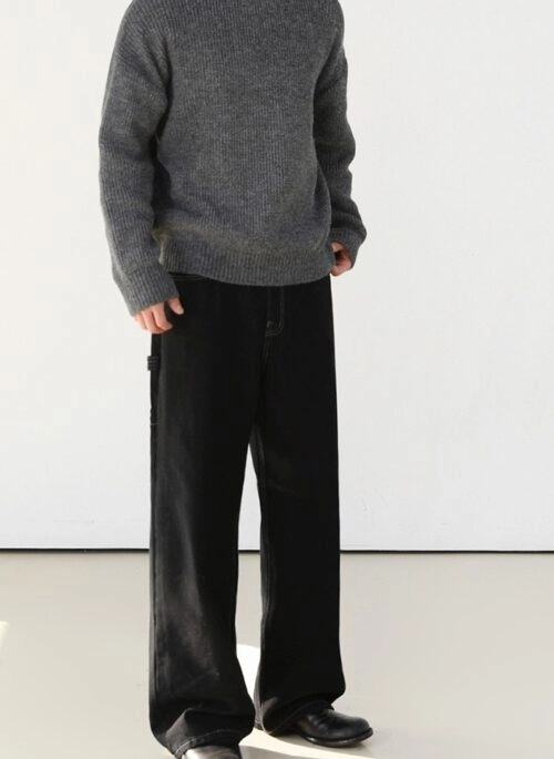 Vintage Relaxed Fit Denim Trousers