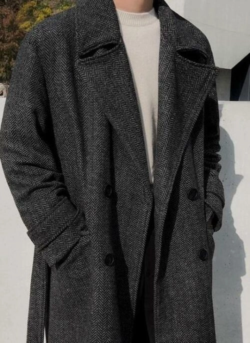 Winter Long Wool Overcoat Trendy Style