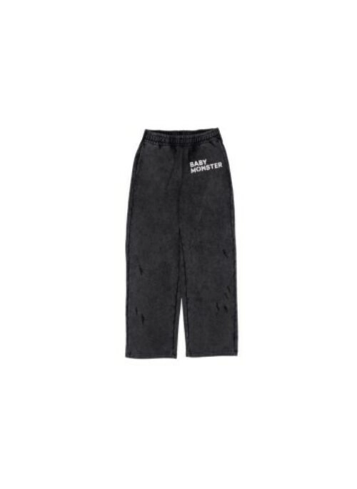BABYMONSTER “HELLOMONSTERS” Sweat 2-Way Pants | Charcoal