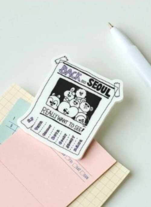 BT21 “City Edition” Acrylic Clip Magnet | Seoul