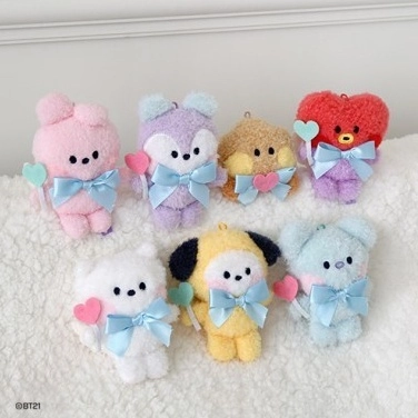 BT21 x Monopoly Collaboration Minini Plush Keyring | Angel