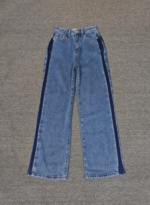 Blue Denim Classic Ripped Jeans | Karina - Aespa - Fashion