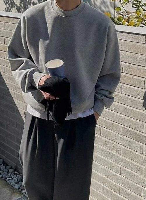 Casual Loose Fit Cotton Pullover Sweater
