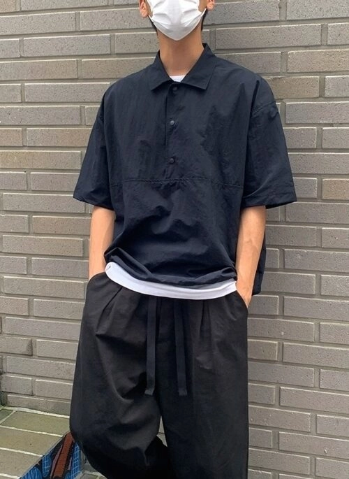 Casual Loose Fit Short Sleeve Shirt