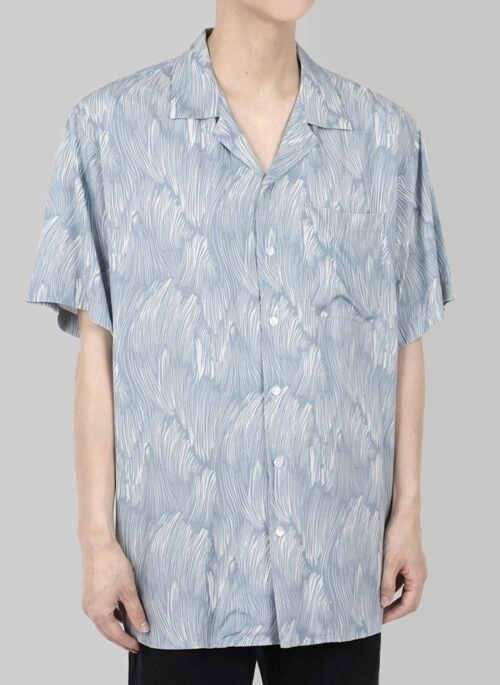 Floral Print Tiedye Relaxed Shirt
