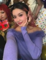 Grey-Off-Shoulder-Fur-Trim-