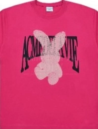 ●ACME DE LA VIE●HALFTONE DOT LAYER FUZZY RABBIT T-SHIRT JEONGHAN x acme de la vie - Halftone Dot Layer Fuzzy Rabbit