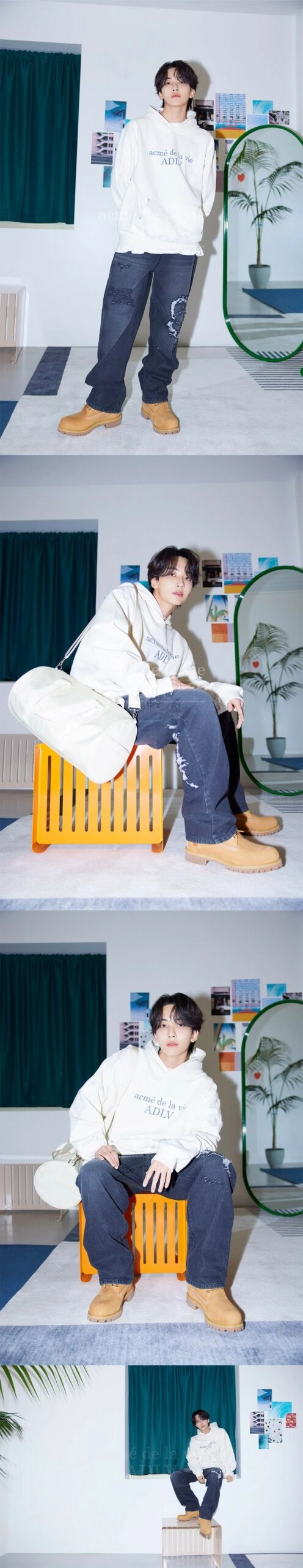 JEONGHAN x acme de la vie - Symbol Destroyed Washing Denim