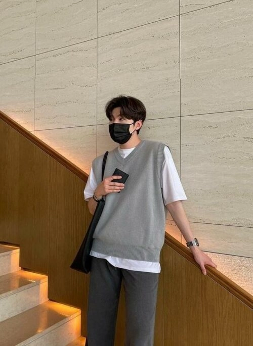 Knitted Sleeveless Casual Pullover Vest