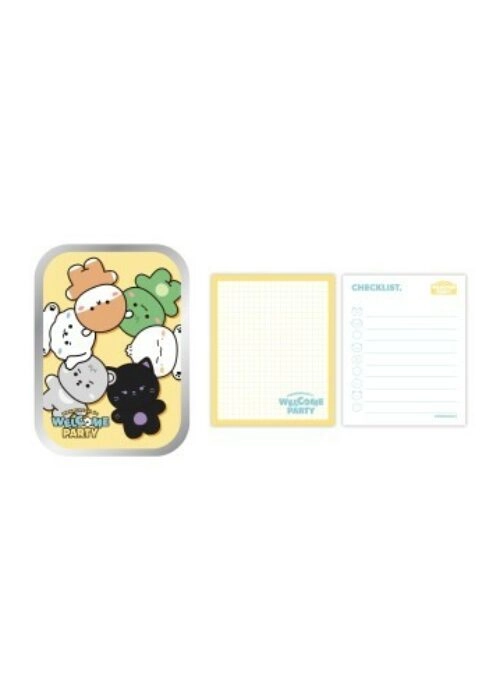 MONSTA X x MONMUNGCHI x WELCOME PARTY – Tin Case + Memo Pad Set