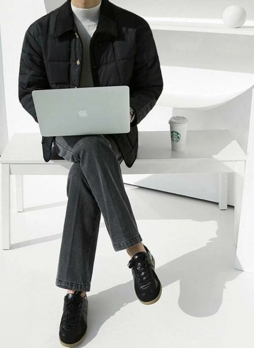 Plaid Winter Workwear Jacket