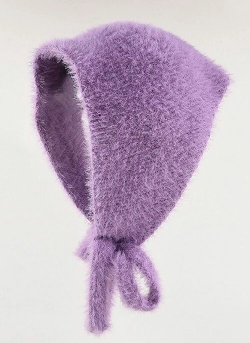 Purple Knitted Mohair Headscarf | Lia – ITZY