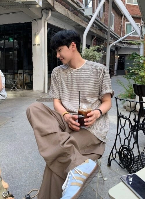 Relaxed Striped Short Sleeve Tee