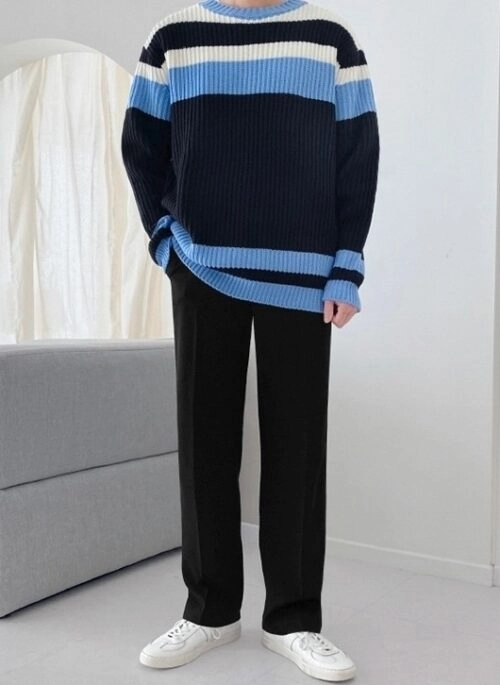 Striped Knit Sweater