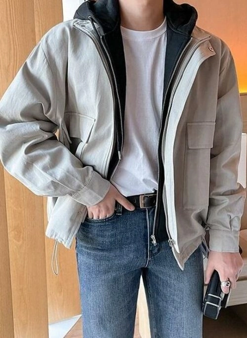 Stylish Hooded Layered Jacket