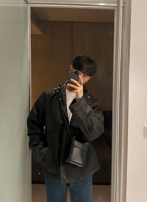 Trendy Hooded Moto Jacket