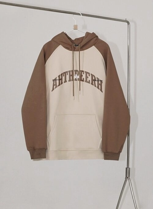 Vintage Cotton Letter Print Hoodie