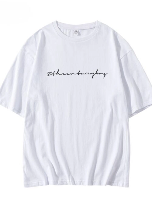 White 20th Century Boy Printed T-Shirt | Felix – Stray Kids