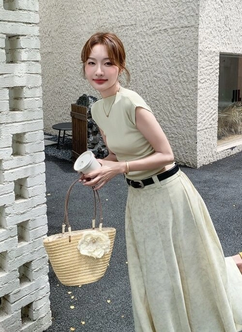 Green Plaid Pleated Skirt | Handong - Dreamcatcher - Fashion