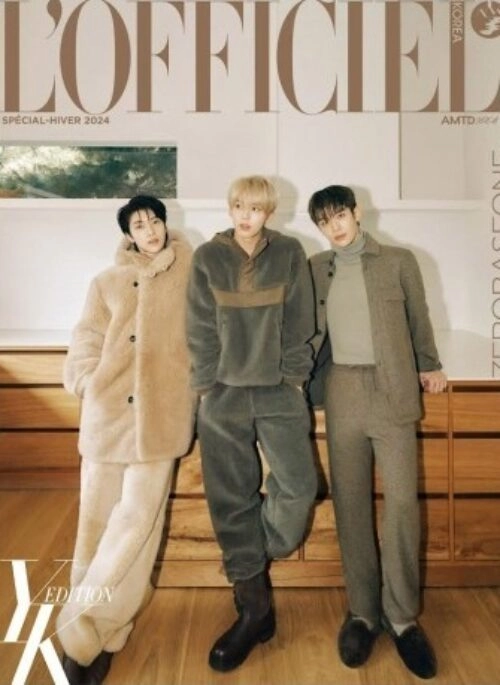 ZEROBASEONE - L'Officiel Hommes Magazine Winter 2024 Cover Special Type.C