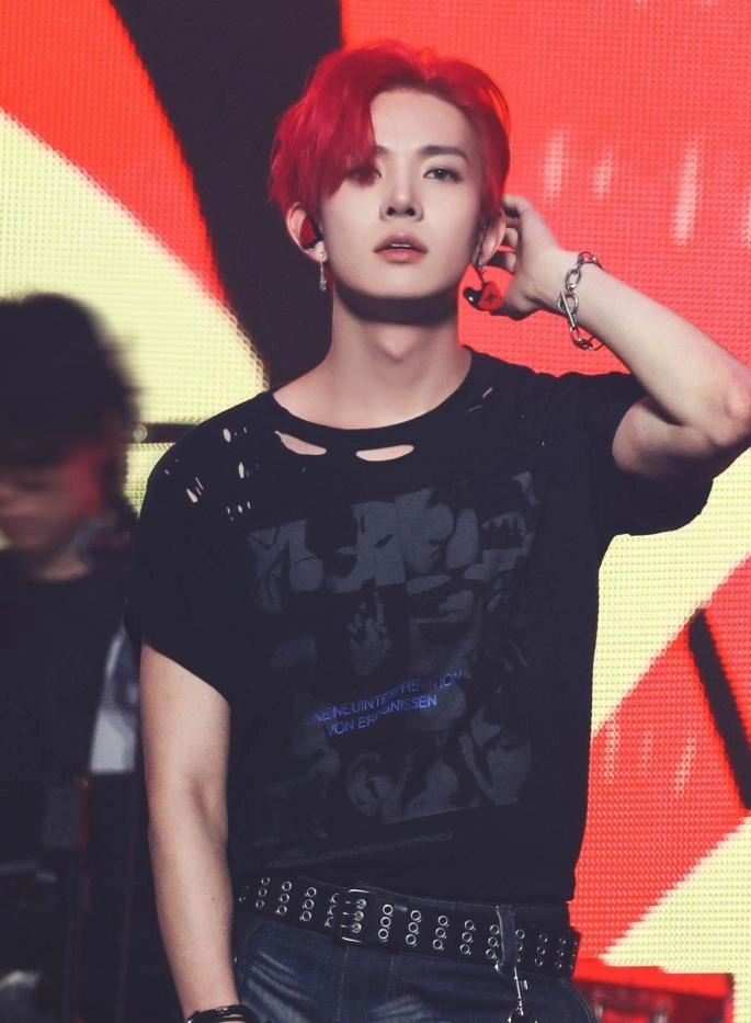 Black Layered Eyelet Faux Leather Belt Heeseung Enhypen