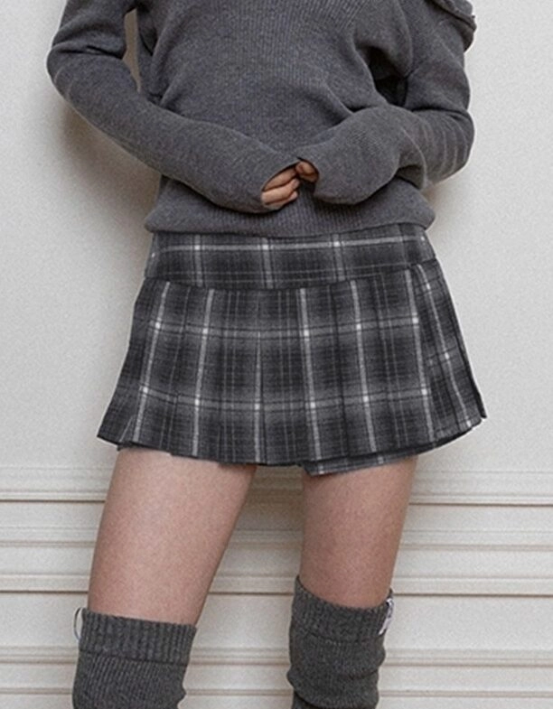 ★BLACKPINK JISOO着用★PORTA STRIPE PLEATS MINI SKIRT SHORTS ☆BLACKPINK JISOO着用☆PORTA STRIPE PLEATS MINI SKIRT SHORTS