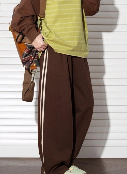 Brown Double Side Lining Training Pants | Yoo Mi Ji – Our Unwritten Seoul