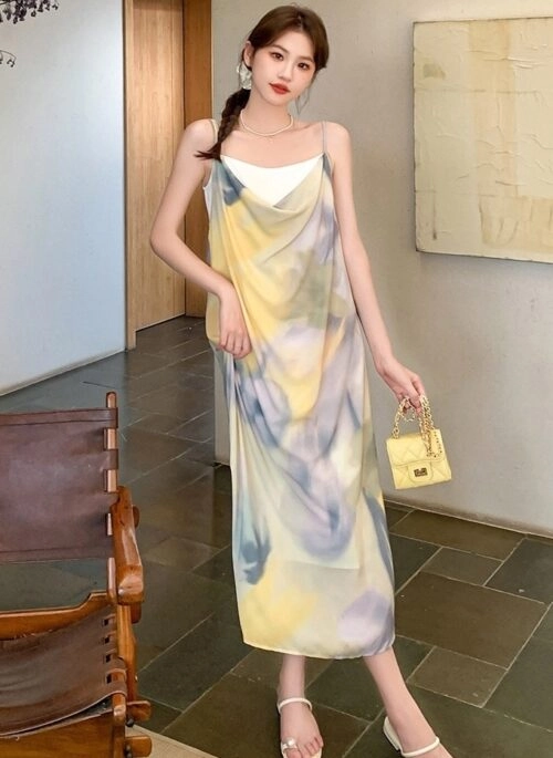 Elegant Ombre Holiday Maxi Dress