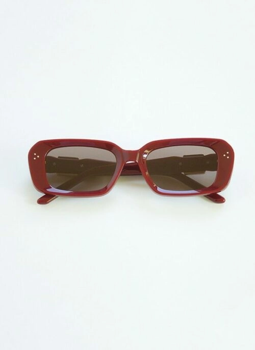 Red Square Gem Frame Sunglasses | J-Hope – BTS