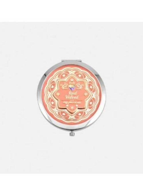 Red Velvet Antique Hand Mirror