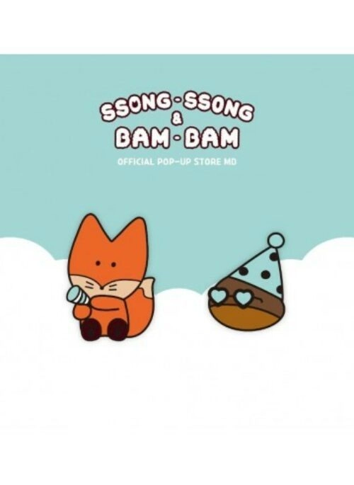 SF9 Inseong “Ssong-Ssong & Bam-Bam” Merch – Metal Badge Set
