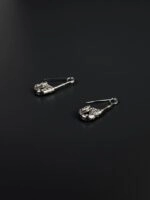 Silver Vintage Safety Pin Earrings | Heeseung - Enhypen