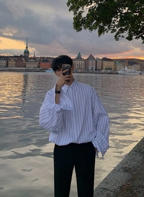 Striped Casual Long Sleeve Shirt