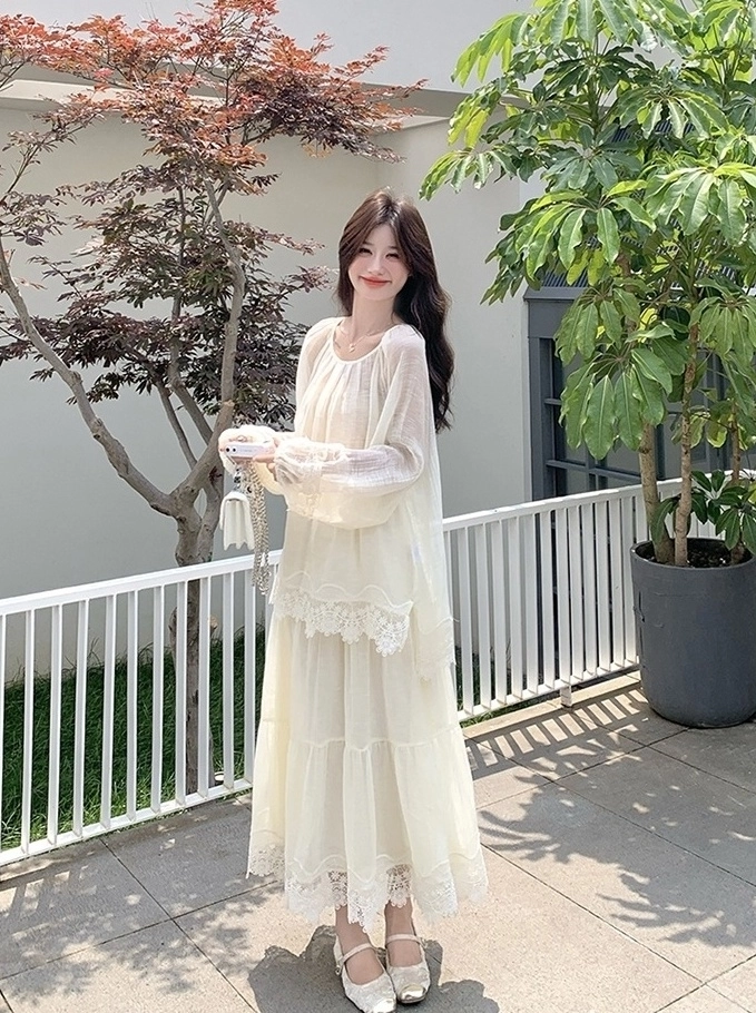 【INCHANT ME】[Skirt SET] Bonita Tencel Long Shirt One Piece S93151aa163c7428dbbe9161f86165