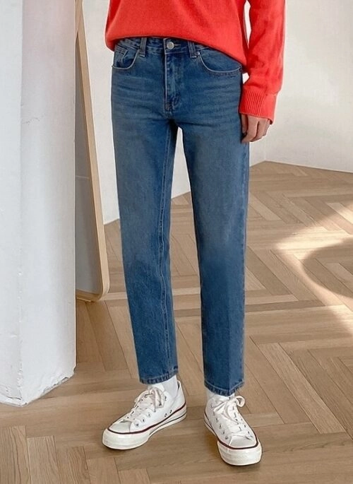 Trendy Slim Fit Cropped Jeans