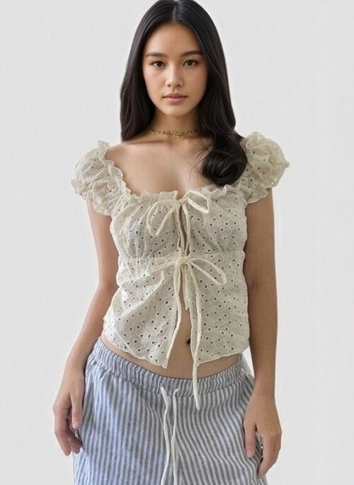 ベビモン アヒョン着用 [NOT YOUR ROSE] ROSIE CORSET BLOUSE ベビモン アヒョン着用 [NOT YOUR ROSE] ROSIE CORSET BLOUSE