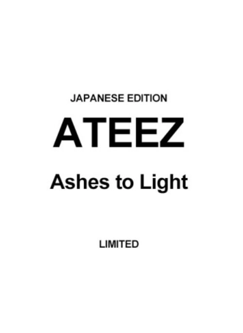 ATEEZ Album – Ashes to Light | Limited edition