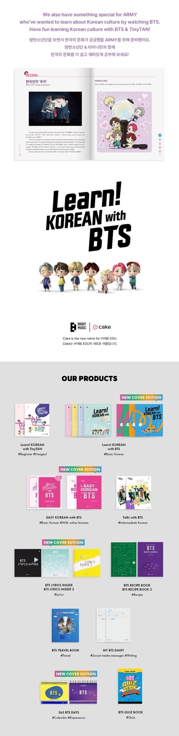 BTS “Learn! Korean With BTS” Global New Cover Edition
