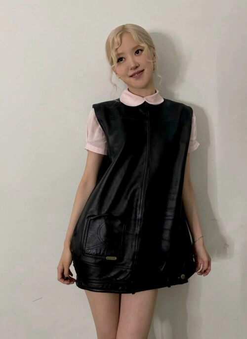 Black Faux Leather Dress | Rose – BlackPink