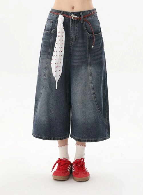 Distressed Denim Casual Shorts Trendy Summer Style