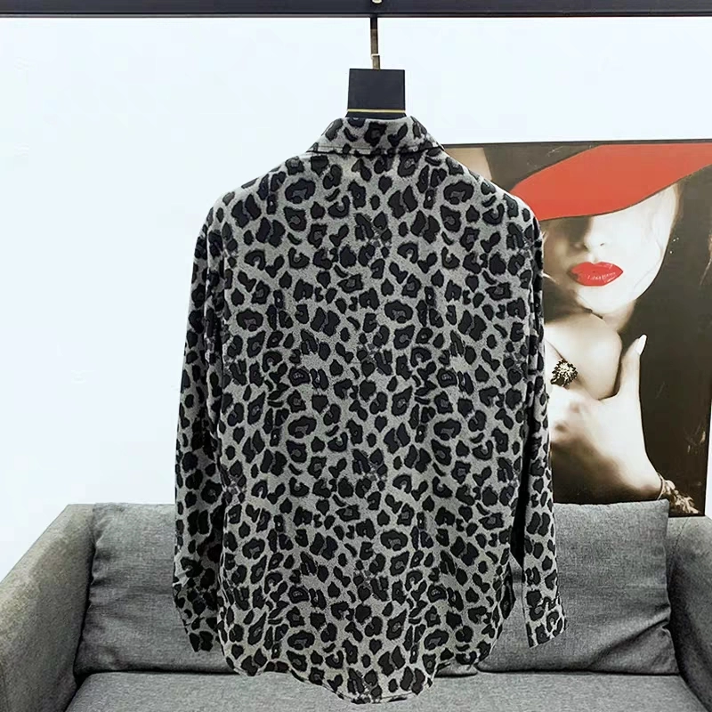 Dark Grey Leopard Pattern Shirt | Jeong Gu Won - My Demon