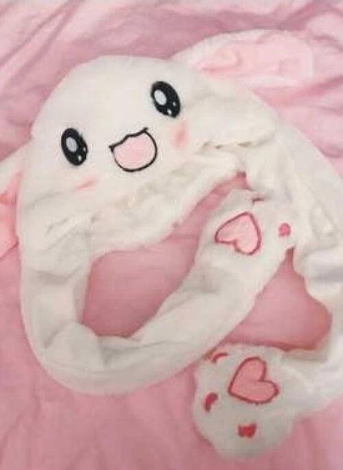 Rabbit Hat With Moving Ears Merch
